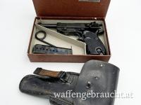 Walther P1 (P38) 9mm Para mit 2 Magazinen und orirg. Bundeswehr Holster und Verpackung