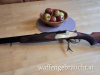 Bockbüchsflinte Kettner 5,6 x 50 R Magnum, 12/70 und Zielfernrohr Bauer 3-12 mit Leuchtpunkt