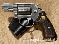 Taurus Mod. 85, Kaliber .38 Spec, 2", Edelstahl, Sickinger Holster Leder