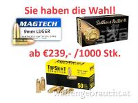 9mm Luger Sellier & Bellot, TopShot u. MagTech - ab 239.-- auf Lager !