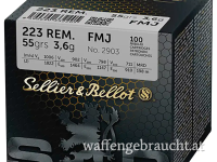 Sellier & Bellot FMJ 55grs. Kal. 223Rem. 800 Stück