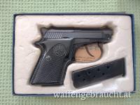 Beretta 20 Kipplauf- Taschenpistole 6,35mm Browning (.25 Auto Colt Pistol)