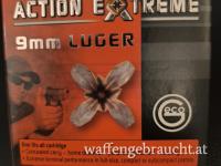 4 Packungen GECO Action extreme expansiv Munition 9mm Luger 9 Para NEU