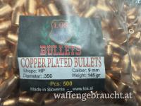 9mm HP .356 145Gr. Copper Platet Geschosse