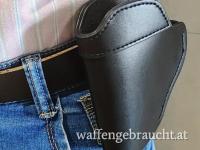 Hochwertiger Hüft-Holster aus PU-Leder für schnelles Ziehen, offenes Tragen linke Hand - verdecktes Tragen rechte Hand