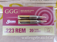 GGG .223 Rem 77 gr HPBT Sierra MatchKing - wieder auf Lager !