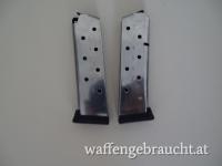 Colt 1911 Magazin - .45 ACP Stainless Steel - 8 Schuss - mit Gummi-Puffer