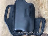 Sickinger OWB Leder Holster schwarz für Glock 43x + Streamlight TLR8 Sub (Right Hand/FBI)