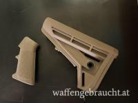 AR 15 Hinterschaft und Griff FDE