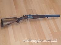 Bockbüchsflinte, Marke: Suhl, Kal. 8 x 57IRS & 16/70 Schrot, Doppelabzug, guter Zustand