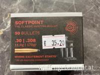 Geco Softpoint Geschosse im Kaliber .30/.308dia mit 11,0g/170gr