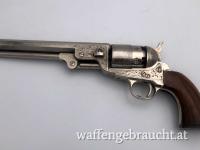 Wunderschöner voll gravierter Vorderlader Revolver (Perkussion) Colt Army Mod. 1851 im Kaliber .44 Reserviert für Christoph