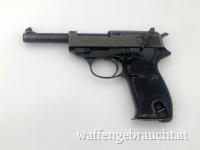 Sehr schöne Walther P38 im Kaliber 9 mm  mit Reservemagazin und Lederholster