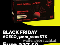 **Black Friday** GECO 9mm 124gr 1000 Stück | www.waffen.shopping