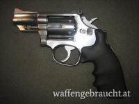 Smith & Wesson Mod. 66-1 .357Mag. 2,5 Zoll LL. Stainless Steel, S&W Gummigriff