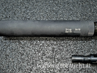 3 Lug Schalldämpfer mit Mündungsstück (1/2x28 UNEF) für 9 mm (H&K SP5/MP5)