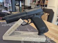 HK Pistole USP Kal. .45 ACP Tactical inkl. 2 Mag lang. Mag.  Schuh, Sportvisierung und -abzug Sicherungsflügel links