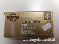 PPU Patronen 223 Rem 69gr HP BT Match 20 Stk