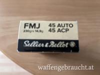 1000 Stk. Sellier & Bellot 45 ACP 14,9g/230gr FMJ in der 50Stk.Packung