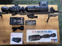 ATN X-Sight 4K PRO 5-20x, ATN Ballistic Laser 1500, ATN Supernova IR850, Pulsar IR Illuminator, Montage Hochfest (Leupold) 