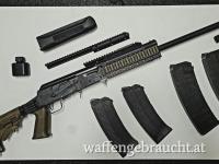 Izmash SAIGA 12, 12/26 Schrot Halbautomat mit 4 Magazinen