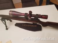 CZ 457 22lr  1/2x 20 Gewehr mit Leupold 6,5x20 fach, haircross.  Wie neu !  mit Laufgewinde