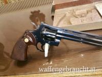 Colt Python im Kaliber .357 Magnum mit 6 Zoll Lauflänge mit Originalbox, Baujahr 1974