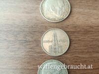 2 und 5 Reichsmark Silber WK II