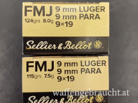 Sellier & Bellot 9mm Luger VM 7,5g/115grs ab 1000 Stk. € 249.-